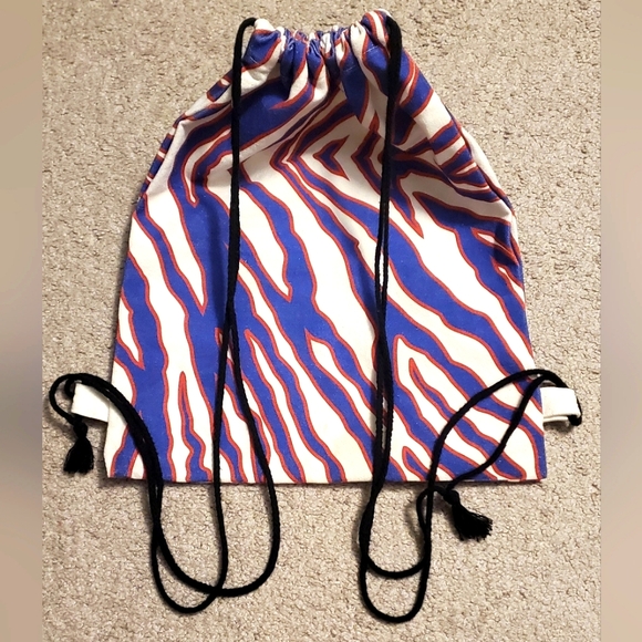 Buffalo Bills Zubaz Print Canvas Drawstring Bag - Picture 1 of 2